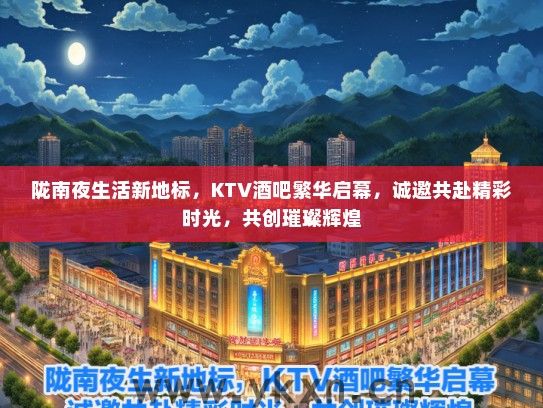 陇南夜生活新地标，KTV酒吧繁华启幕，诚邀共赴精彩时光，共创璀璨辉煌